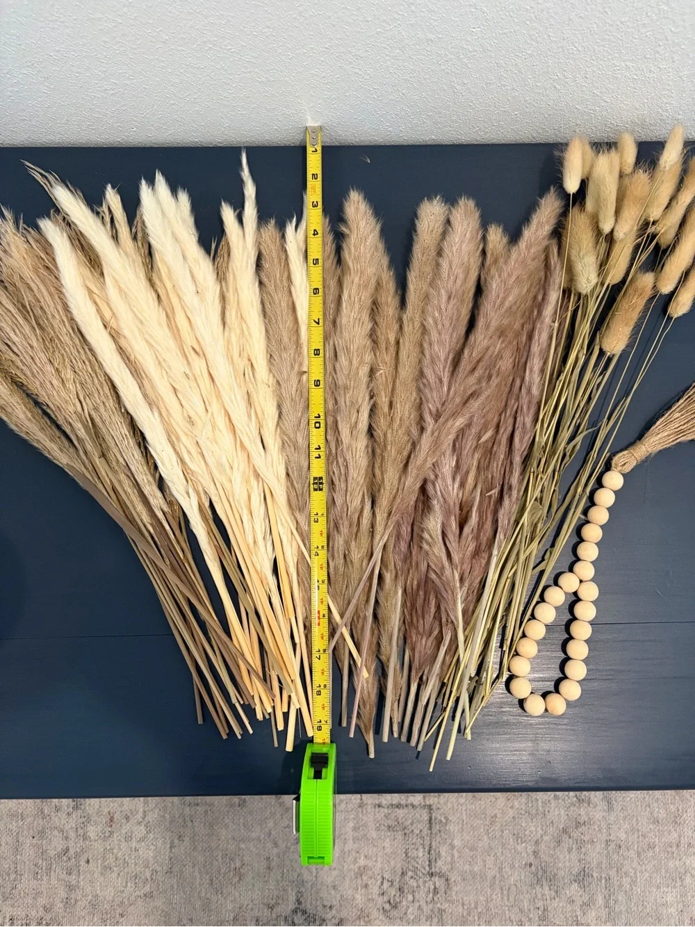 75 PCS Small Boho Naturally Dried Pompas Grass Decor